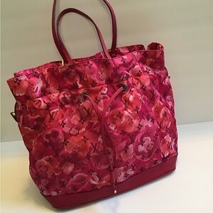 Louis Vuitton ikat pink flower Noe full tote